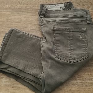 Rag and bone 26 skinny camo green jeans